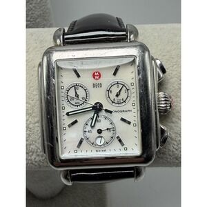 Michele Deco MW06A00A0025 New Battery Chronograph Ladies MOP Watch 33MM‎ 7.25"